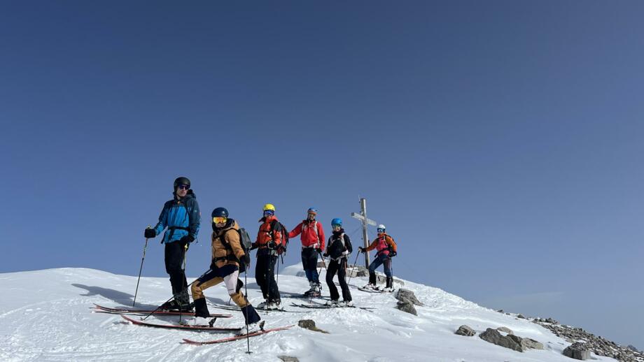 Gruppe auf dem Gipfel