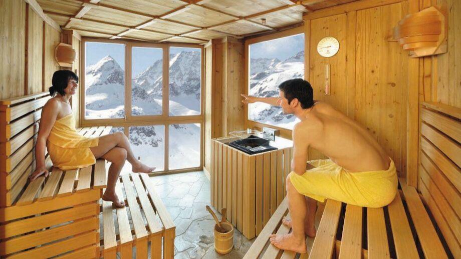 Saunabereich des Berghotels Rudolfshütte