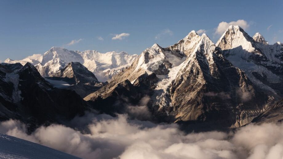 Aussicht auf das Himalaya Gebirge vom Mera Peak