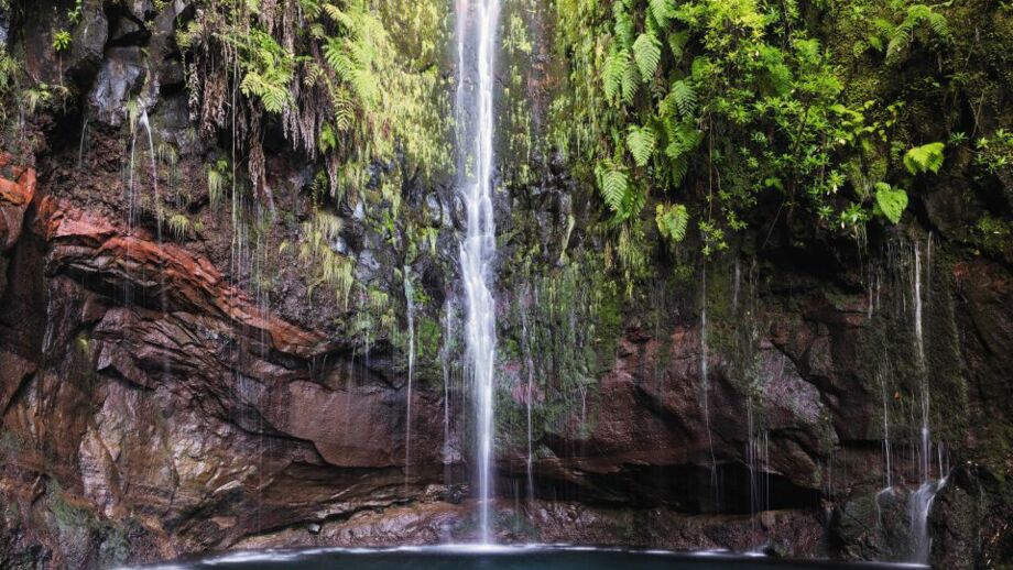 Eindrucksvolle Wasserfälle auf der Blumeninsel Madeira