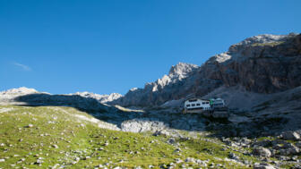 Schattiger Morgen an der Knorrhütte