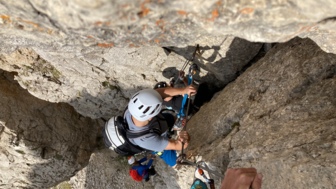 Klettersteig steil