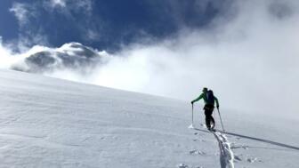 Einsamkeit auf Skitour.