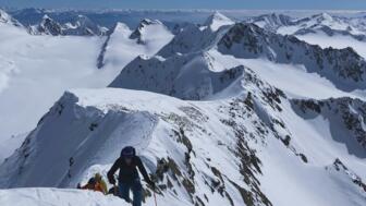 Blick auf das Skitourengebiet
