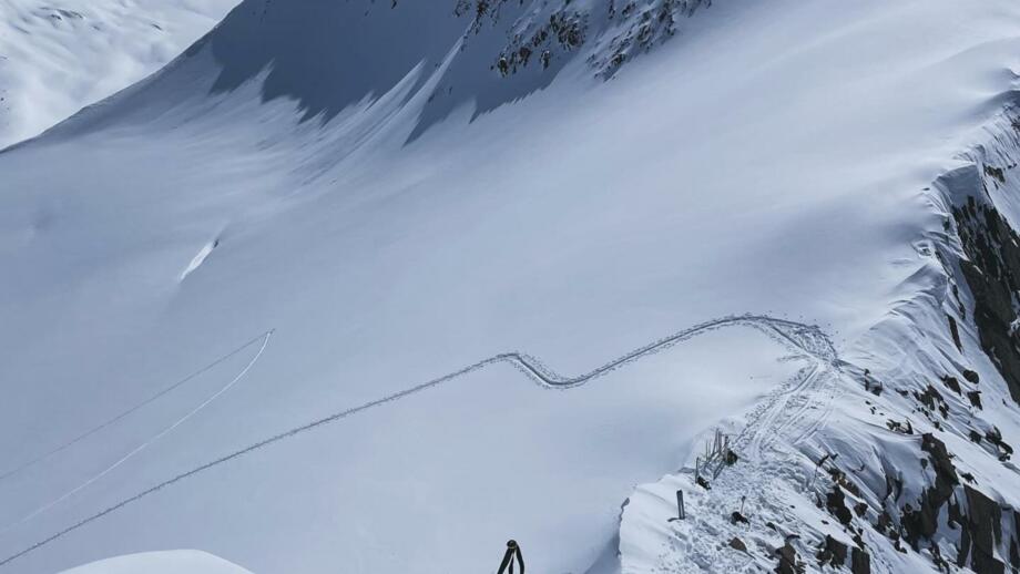 Abfahrt zur Langtalereckhütte