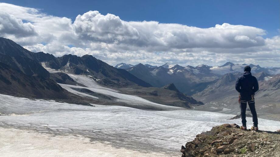 Aussicht auf die Bergwelt der Ötztaler Alpen