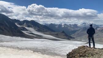 Aussicht auf die Bergwelt der Ötztaler Alpen
