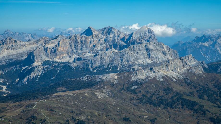 Dolomiten Bergpanorama im Fassatal