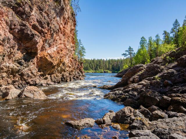 Kiutongas Strom im Oulanka Nationalpark