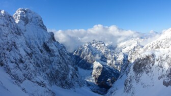Powder Abfahrt