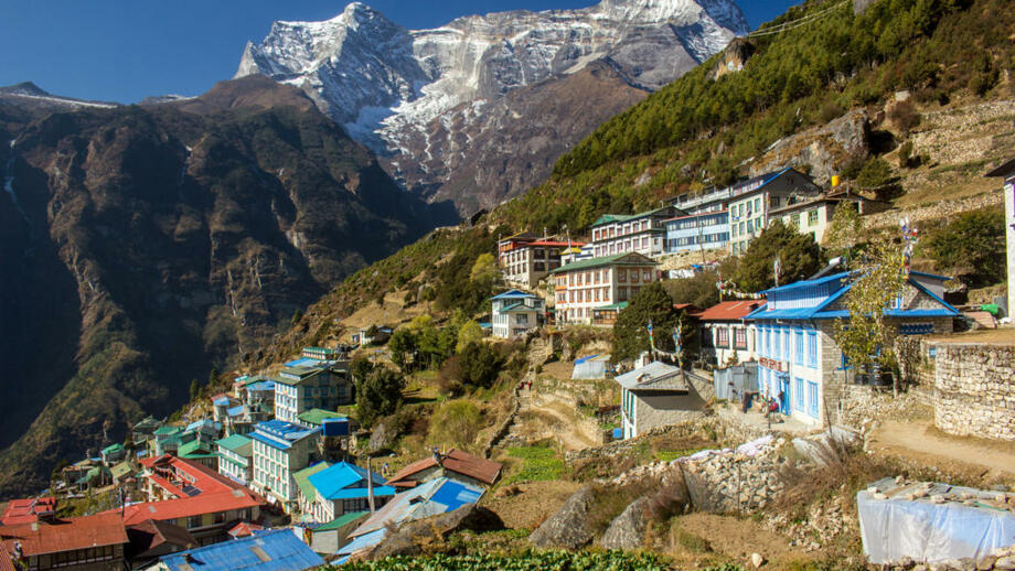 Die Siedlung Namche Bazaar