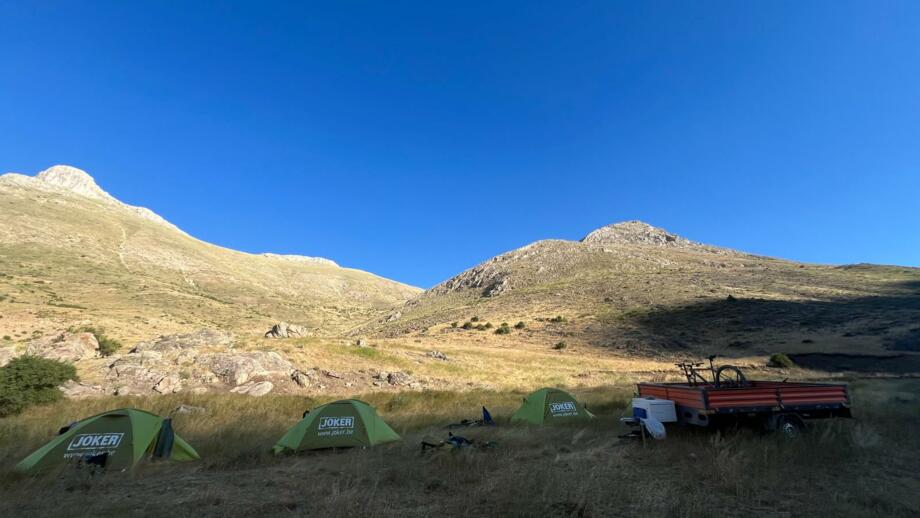 Das Wild Camp während der Tour vom Nationalpark Aladaglar nach Kappadokien.