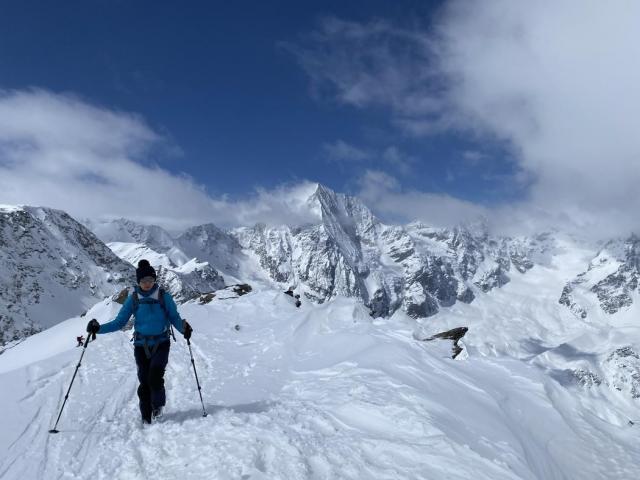 Skitourengeher in der Ortler Gruppe