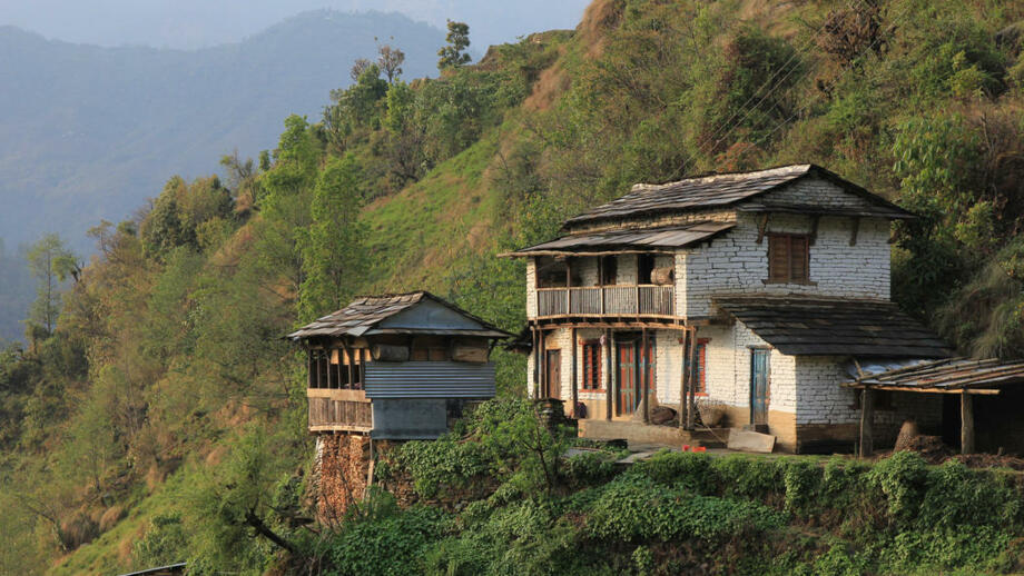Klassisches Haus in Nepal