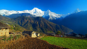 Bergdorf in Nepal