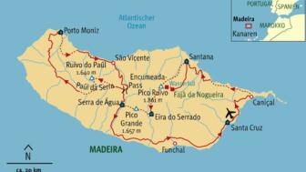 Insel Madeira im Atlantischen Ozean