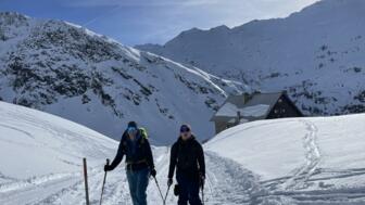 Abfahrt von der Langtalereckhütte