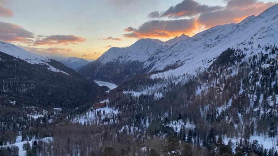Blick von der Zufallhütte ins Martelltal