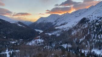 Blick von der Zufallhütte ins Martelltal