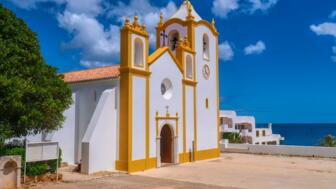 Praia da Luz Kirche Lagos Portugal