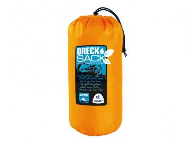 DAV Summit Club DreckSack Orangener Beutel als Müllsack auf Wanderungen