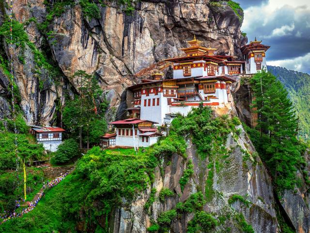 Taktshang Goemba Kloster am Berg in Bhutan