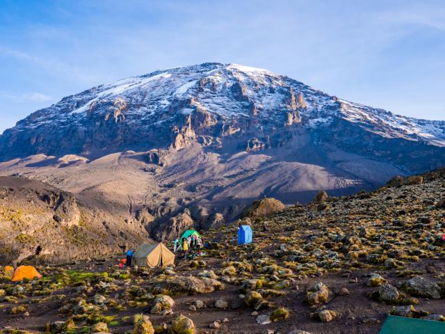 Camp auf der Lemosho-Route am Kilimandscharo