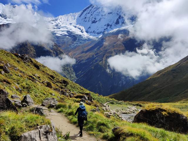 Wandern im Annpurnagebiet in Nepal