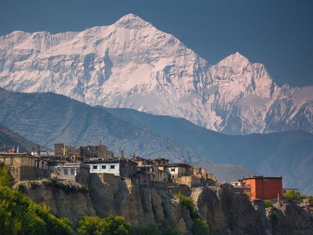 Bergdorf Kagbeni im Himalaya