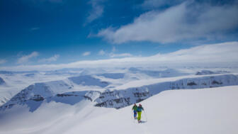 Skitourengeher in Island