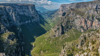Blick auf die Vikos Schlucht vom Beloi Aussichtspunkt