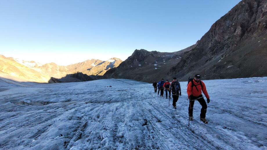 Morgenstimmung auf dem Taschachgletscher