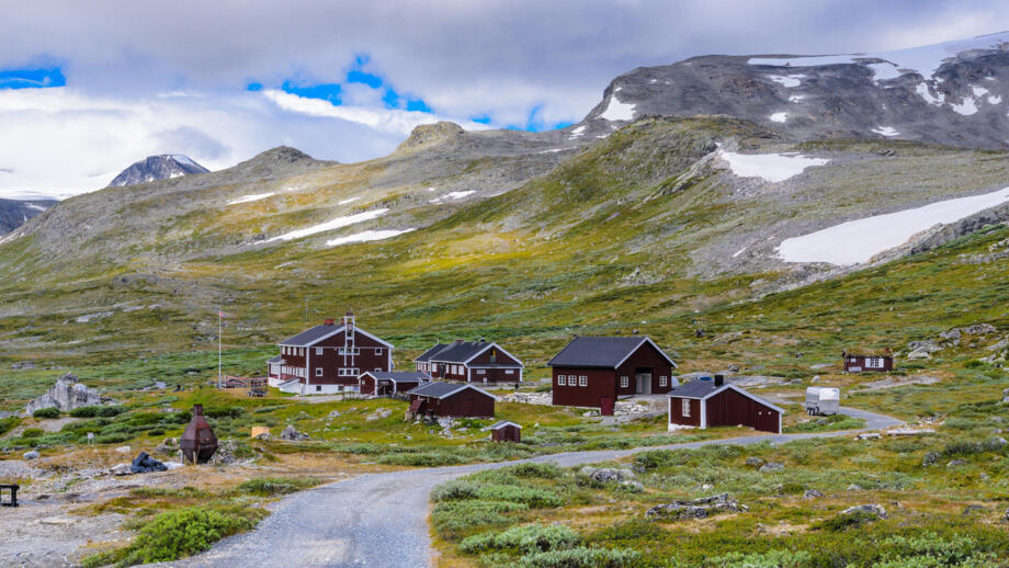 Hütten im Glitterheim im Jotunheimen Nationalpark