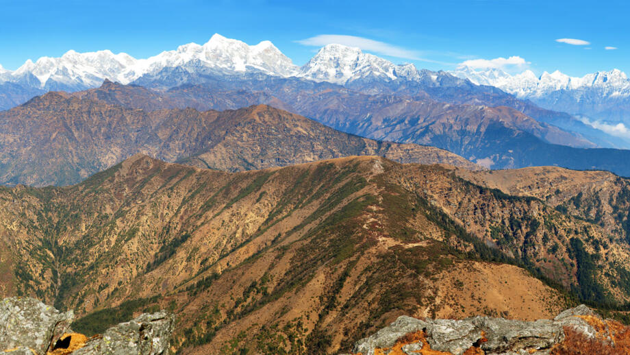 Ausblick auf die Himalaya Kette