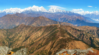 Ausblick auf die Himalaya Kette