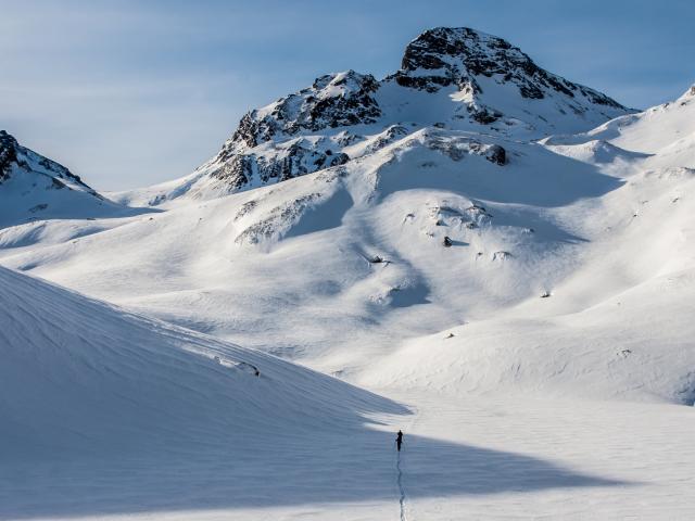 Skitourengeher in der Silvretta