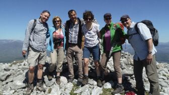 Gruppenfoto im Cilento Nationalpark von Wanderer