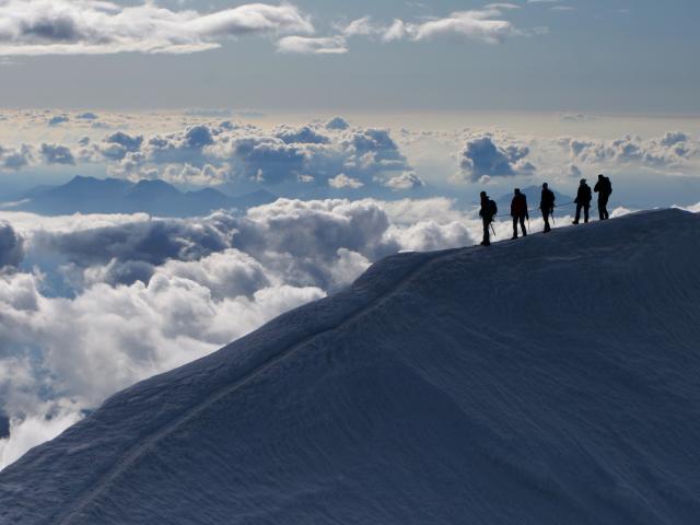 Gletschertouren für Einsteiger im Schweizer Wallis mit Bishorn, 4153m