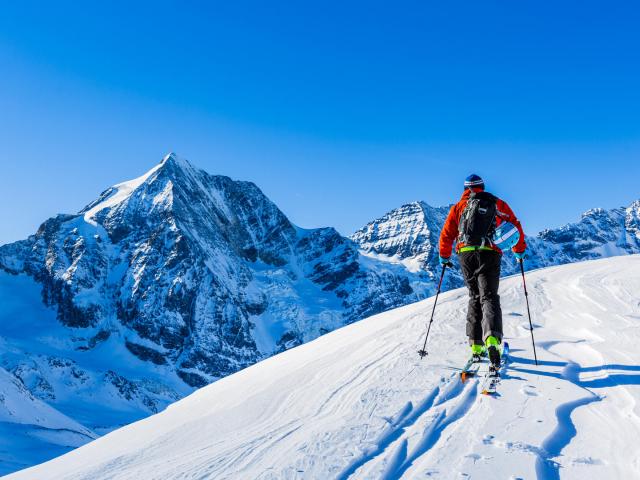 Skitourengeher in Sulden am Ortler