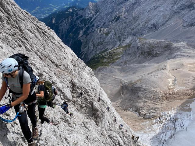 Zugspitz Ferrata nach dem Schneeferner