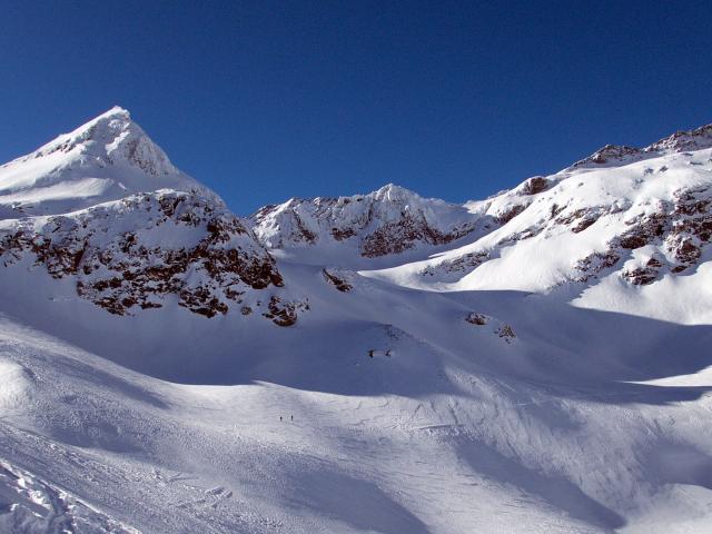 Blich auf die schneebedeckte Granatspitzgruppe