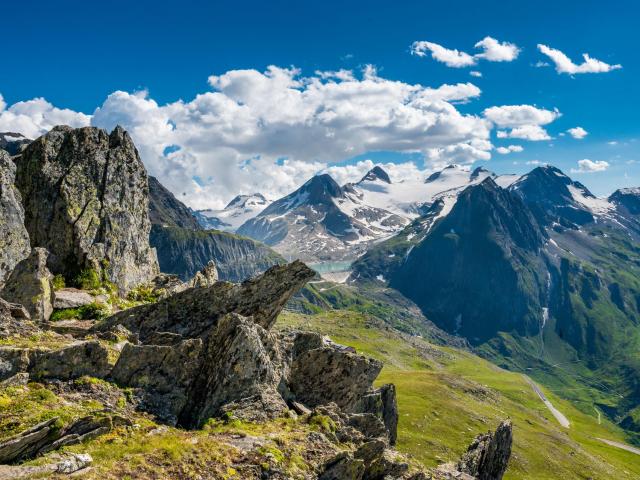 Bergpanorama in den Schweizer Alpen
