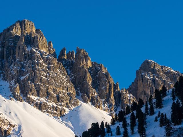 Kalkkögel im Winter im Stubaital