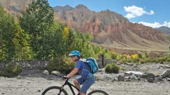in Mountainbiker in Nepal