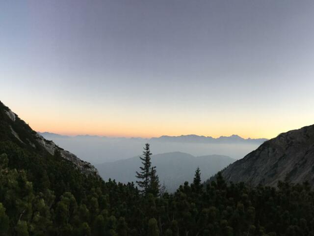 Berglandschaft im Sonnenuntergang