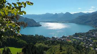 Ausblick auf den wunderschönen See