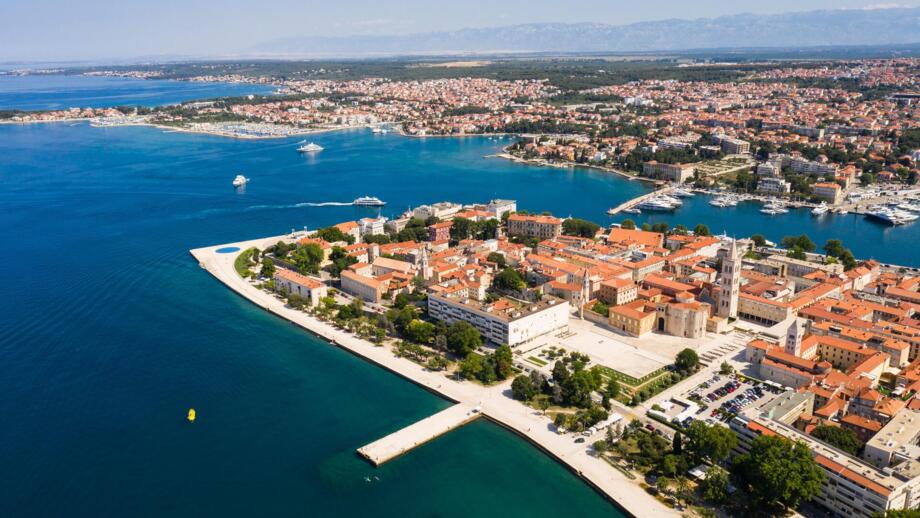 Luftaufnahme von Zadar in Kroatien