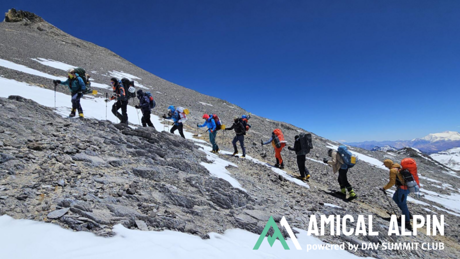Gruppe beim Aufstieg