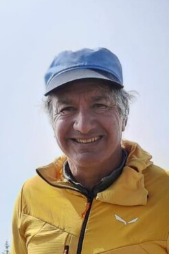 Bergwanderführer Dieter Güntner mit guter Laune