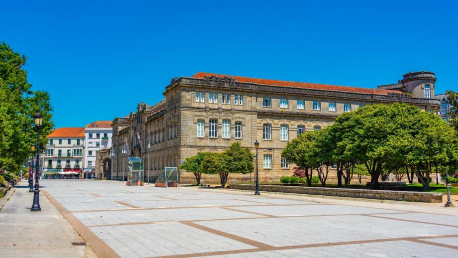 Historisches Gebäude in Potevedra Spanien